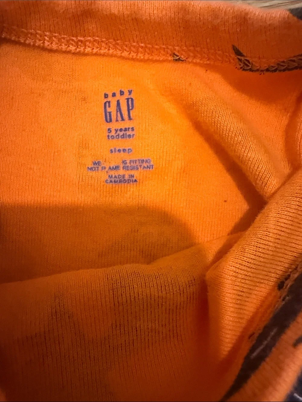 Gap Toddler Boy Halloween Bat Pajamas 5T Like New